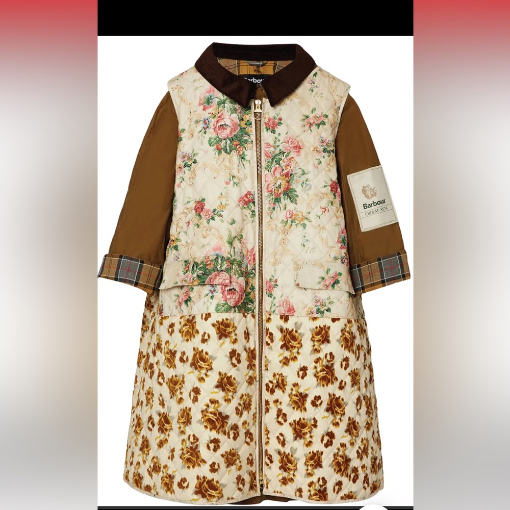 Erdem X Barbour 2 piece coat
